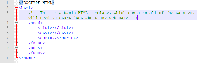 Let's take a look at all of the individual parts of the template!